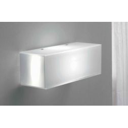 CUBIC PARETE/SOFFITTO LAMPADA IN VETRO BIANCO LATTE LUCIDO Illuminando - Cristalensi Shop Online 2