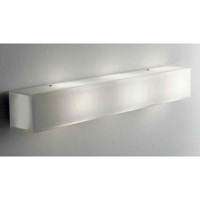 CUBIC PARETE/SOFFITTO LAMPADA IN VETRO BIANCO LATTE LUCIDO 3XE27 Illuminando - Cristalensi Shop Online