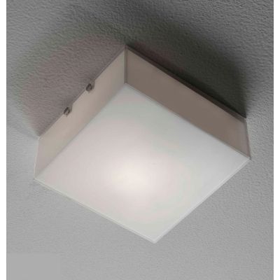 CUBIC LAMPADA DA PARETE SOFFITTO IN VETRO BIANCO LUCIDO Illuminando - Cristalensi Shop Online