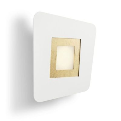 DEDALO PICCOLA PLAFONIERA IN METALLO BIANCO CON QUADRELLI IN 8 COLORI A SCELTA LAMPADINE GX53 Illuminando - Cristalensi Shop Onl