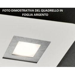 DEDALO PICCOLA PLAFONIERA IN METALLO BIANCO CON QUADRELLI IN 8 COLORI A SCELTA LAMPADINE GX53 Illuminando - Cristalensi Shop Onl 2