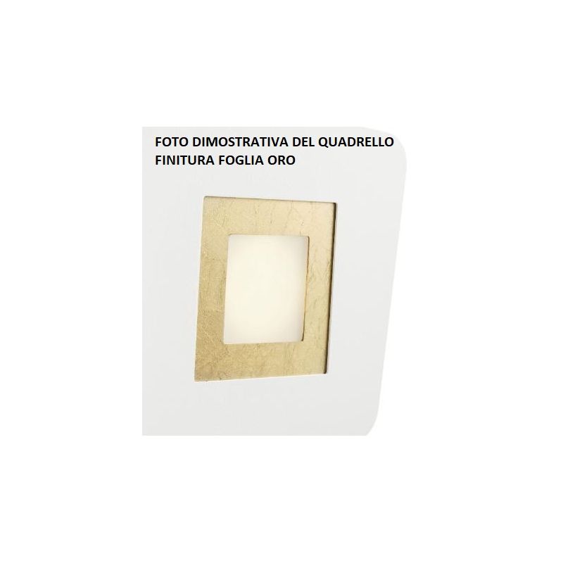 DEDALO PLAFONIERA 4 LUCI IN METALLO BIANCO CON QUADRELLI IN 8 COLORI A SCELTA LAMPADINE GX53 Illuminando - Cristalensi Shop Onli