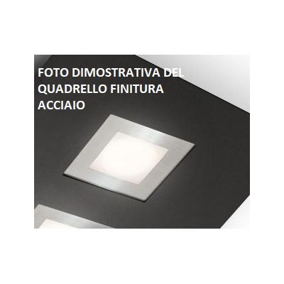 DEDALO PLAFONIERA 4 LUCI IN METALLO BIANCO CON QUADRELLI IN 8 COLORI A SCELTA LAMPADINE GX53 Illuminando - Cristalensi Shop Onli