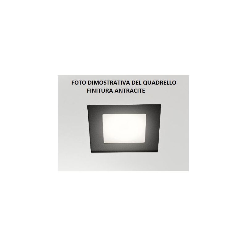 DEDALO PLAFONIERA 8 LUCI IN METALLO ANTRACITE CON QUADRELLI IN 8 COLORI A SCELTA LAMPADINE GX53 Illuminando - Cristalensi Shop O