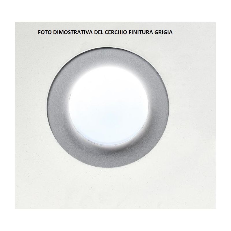 DEMETRA 1 NERA APPLIQUE PLAFONIERA CON ANELLO IN VARI COLORI LAMPADINA LED SOSTITUIBILE Illuminando - Cristalensi Shop Online