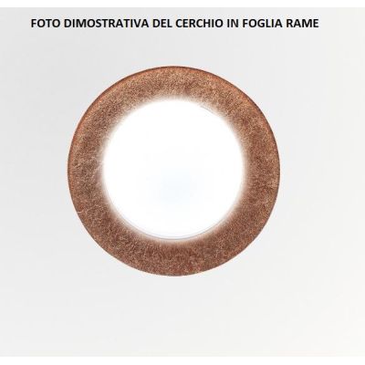 DEMETRA 1 NERA APPLIQUE PLAFONIERA CON ANELLO IN VARI COLORI LAMPADINA LED SOSTITUIBILE Illuminando - Cristalensi Shop Online