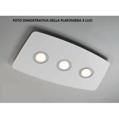 DEMETRA 3 NERA PLAFONIERA APPLIQUE IN METALLO NERO 8 COLORI CERCHI LAMPADINE SOSTITUIBILI Illuminando - Cristalensi Shop Online