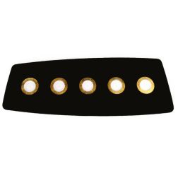 DEMETRA 5 NERA PLAFONIERA APPLIQUE IN METALLO NERO 8 COLORI CERCHI LAMPADINE SOSTITUIBILI Illuminando - Cristalensi Shop Online 2