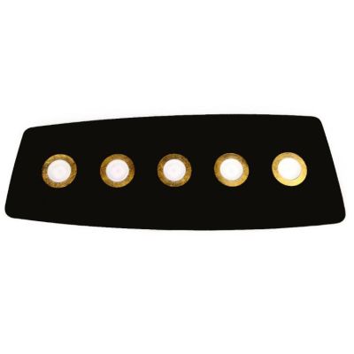 DEMETRA 5 NERA PLAFONIERA APPLIQUE IN METALLO NERO 8 COLORI CERCHI LAMPADINE SOSTITUIBILI Illuminando - Cristalensi Shop Online