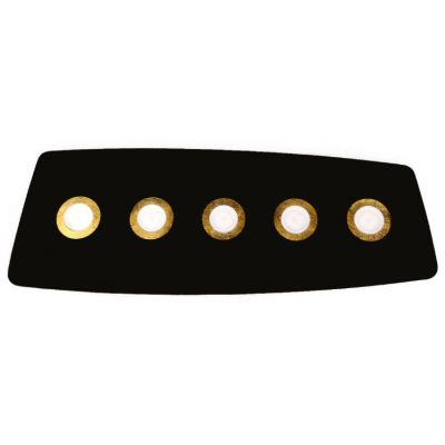 DEMETRA 5 NERA PLAFONIERA APPLIQUE IN METALLO NERO 8 COLORI CERCHI LAMPADINE SOSTITUIBILI Illuminando - Cristalensi Shop Online