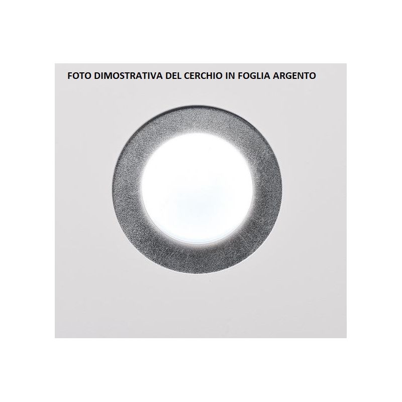 DEMETRA 6 BIANCA PLAFONIERA SQUADRATA 60X60 IN METALLO BIANCO 8 COLORI CERCHI LAMPADINE SOSTITUIBILI Illuminando - Cristalensi S