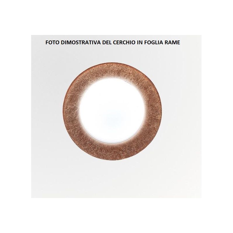 DEMETRA PLAFONIERA BIANCA CON 8 COLORI ANELLI A SCELTA LAMPADINE LED SOSTITUIBILI NON INCLUSE Illuminando - Cristalensi Shop Onl