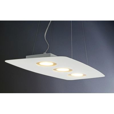 DEMETRA BIANCA SOSPENSIONE DI ILLUMINANDO CON ANELLI DI 8 COLORI E LAMPADINE GX53 Illuminando - Cristalensi Shop Online
