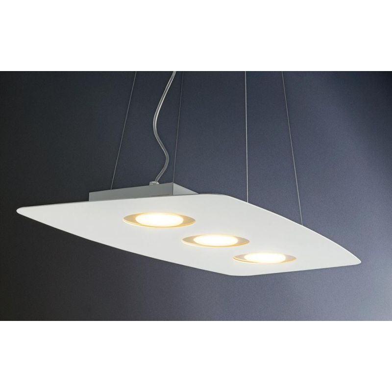 DEMETRA NERA SOSPENSIONE DI ILLUMINANDO CON ANELLI DI 8 COLORI E LAMPADINE GX53 Illuminando - Cristalensi Shop Online