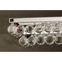 APPLIQUE IN METALLO RETTANGOLARE CROMO LUCIDO CON SFERE IN CRISTALLO CRISTALENSI TUSCANY - Cristalensi Shop Online 2