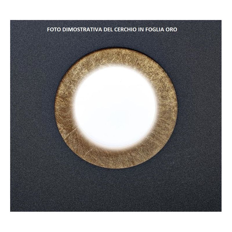 DEMETRA NERA SOSPENSIONE MODERNA 7 LUCI DI ILLUMINANDO CON ANELLI IN 8 COLORI A SCELTA Illuminando - Cristalensi Shop Online