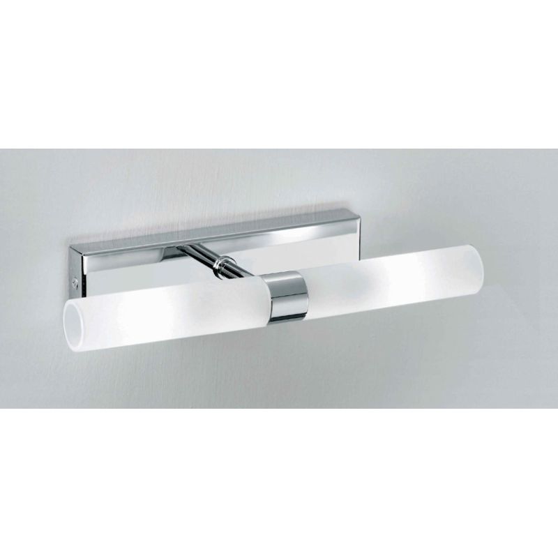 DON LAMPADA DA PARETE IN METALLO CROMATO CON DIFFUSORI IN VETRO SATINATO Illuminando - Cristalensi Shop Online