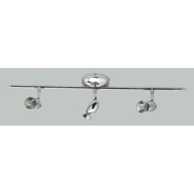 ELIO 3 BINARIO 3 LUCI SPOT DIREZIONABILI LAMPADINE LED IN VETRO INCLUSE CROMO LUCIDO Illuminando - Cristalensi Shop Online