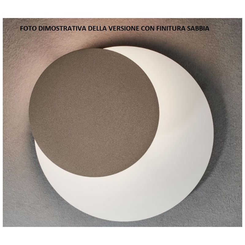 EMISFERO PLAFONIERA 3 LUCI IN METALLO BIANCO CON 8 COLORI DI CERCHI A SCELTA LAMPADINE GX53 Illuminando - Cristalensi Shop Onlin