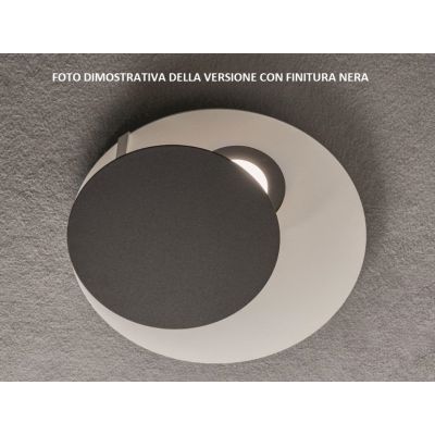 EMISFERO PLAFONIERA 3 LUCI IN METALLO BIANCO CON 8 COLORI DI CERCHI A SCELTA LAMPADINE GX53 Illuminando - Cristalensi Shop Onlin