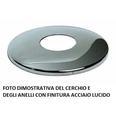 EMISFERO PLAFONIERA 3 LUCI IN METALLO BIANCO CON 8 COLORI DI CERCHI A SCELTA LAMPADINE GX53 Illuminando - Cristalensi Shop Onlin