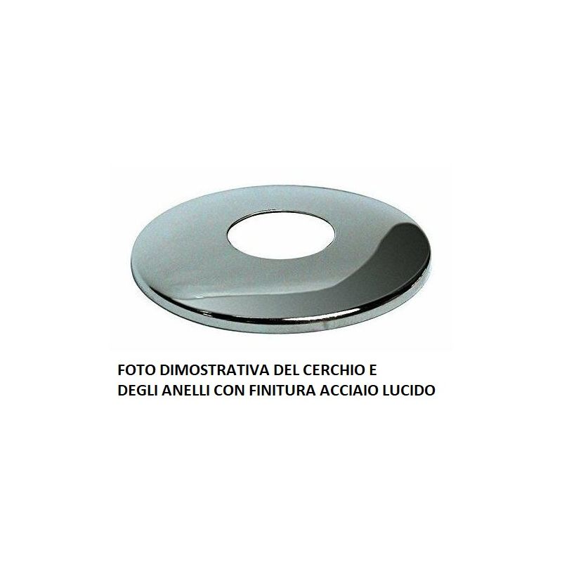 EMISFERO PLAFONIERA 5 LUCI IN METALLO BIANCO CON 8 COLORI DI CERCHI A SCELTA LAMPADINE GX53 Illuminando - Cristalensi Shop Onlin