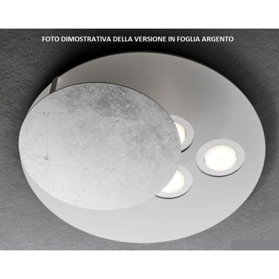 EMISFERO PLAFONIERA 5 LUCI IN METALLO BIANCO CON 8 COLORI DI CERCHI A SCELTA LAMPADINE GX53 Illuminando - Cristalensi Shop Onlin