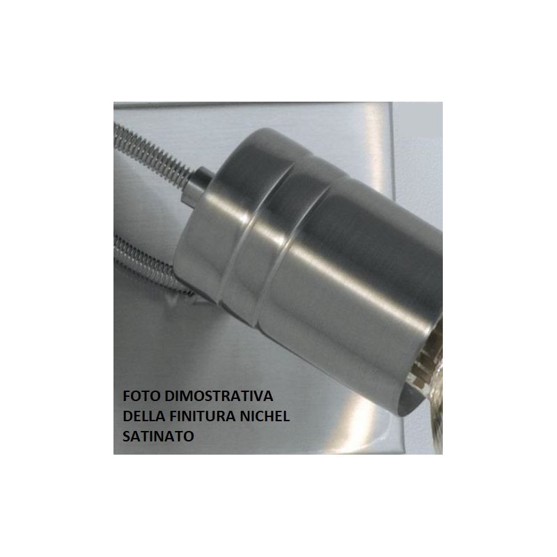EROS 1 FARETTO LED 7W IN METALLO CROMO O NIKEL SATINATO Illuminando - Cristalensi Shop Online