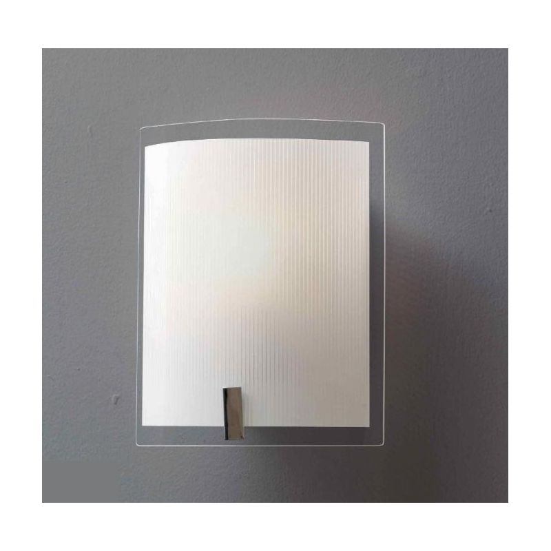 FENICE APPLIQUE RETTANGOLARE IN VETRO SERIGRAFATO ECONOMICO DI ILLUMINANDO Illuminando - Cristalensi Shop Online