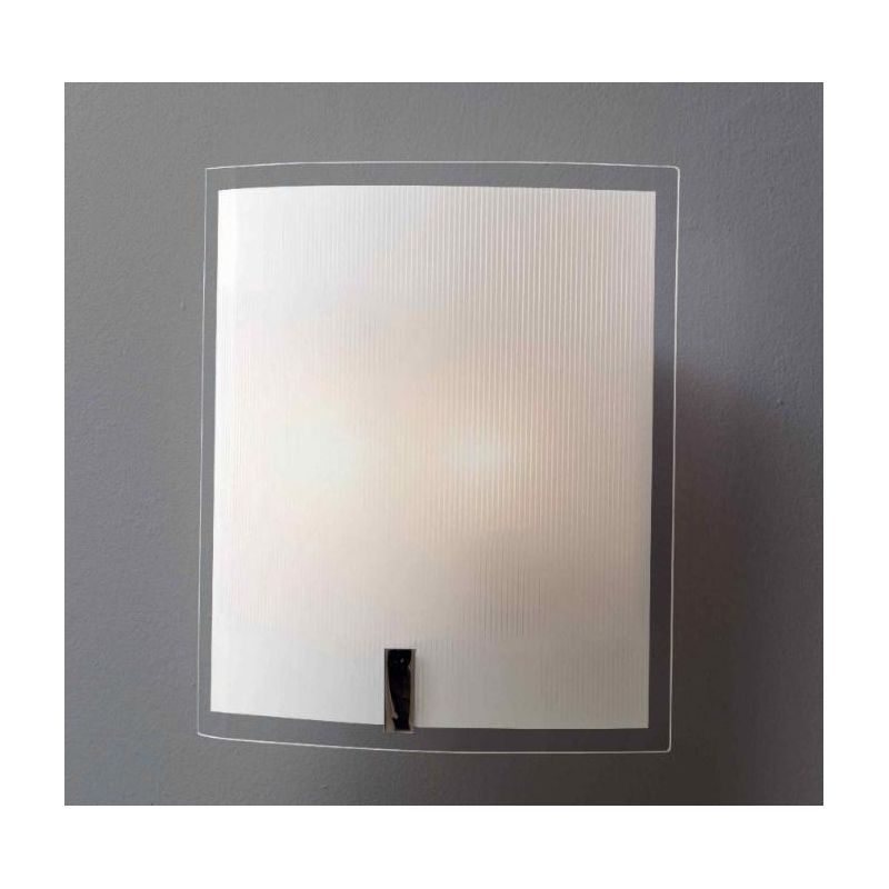 FENICE APPLIQUE RETTANGOLARE GRANDE IN VETRO SERIGRAFATO ECONOMICO DI ILLUMINANDO Illuminando - Cristalensi Shop Online