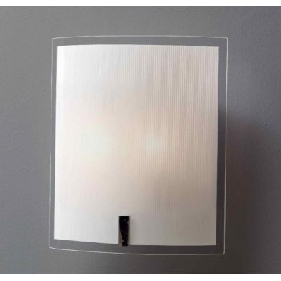 FENICE APPLIQUE RETTANGOLARE GRANDE IN VETRO SERIGRAFATO ECONOMICO DI ILLUMINANDO Illuminando - Cristalensi Shop Online