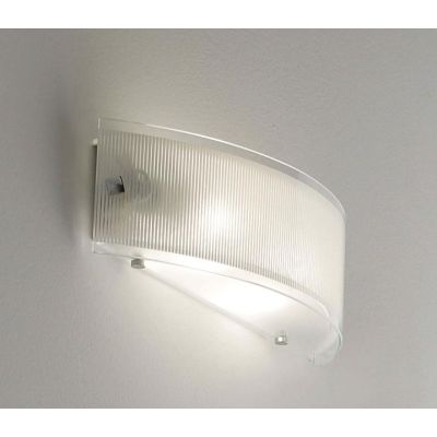 FENICE FASCIA PICCOLO 30 CM UN PORTALAMPADE E27 VETRO SOPRA E SOTTO ECONOMICO DI ILLUMINANDO Illuminando - Cristalensi Shop Onli