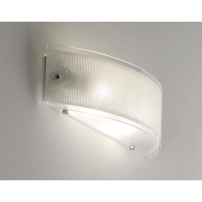 FENICE FASCIA GRANDE 40 CM 2 PORTALAMPADE VETRO SOPRA E SOTTO ECONOMICO DI ILLUMINANDO Illuminando - Cristalensi Shop Online