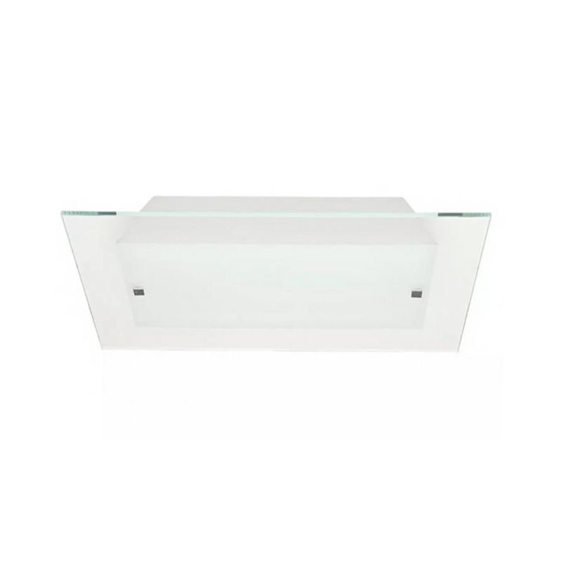 FLAT PLAFONIERA MEDIA MODERNA 40X40 IN VETRO SATINATO BIANCO DI ILLUMINANDO Illuminando - Cristalensi Shop Online