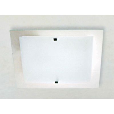 FLAT PLAFONIERA MODERNA 50X50 IN VETRO SATINATO BIANCO DI ILLUMINANDO Illuminando - Cristalensi Shop Online