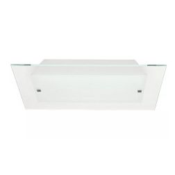 FLAT PLAFONIERA MODERNA 50X50 IN VETRO SATINATO BIANCO DI ILLUMINANDO Illuminando - Cristalensi Shop Online 2