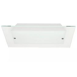 FLAT PLAFONIERA MODERNA 60X60 IN VETRO SATINATO BIANCO DI ILLUMINANDO Illuminando - Cristalensi Shop Online 2