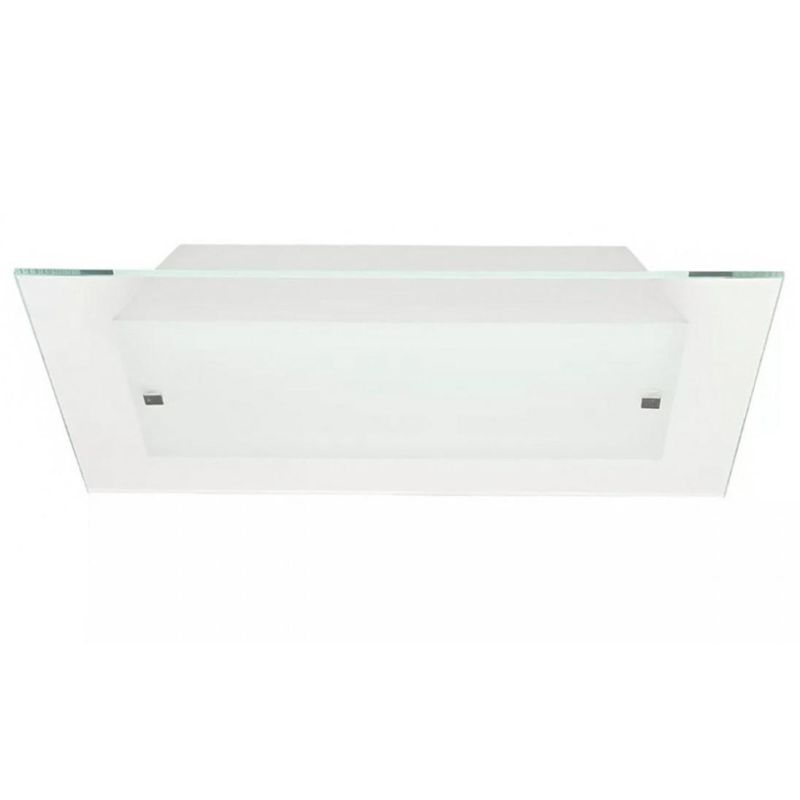 FLAT PLAFONIERA MODERNA 60X60 IN VETRO SATINATO BIANCO DI ILLUMINANDO Illuminando - Cristalensi Shop Online