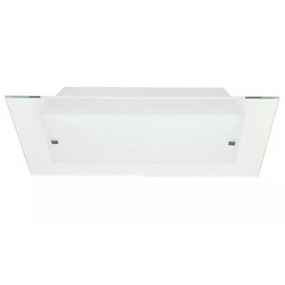 FLAT PLAFONIERA MODERNA 60X60 IN VETRO SATINATO BIANCO DI ILLUMINANDO Illuminando - Cristalensi Shop Online