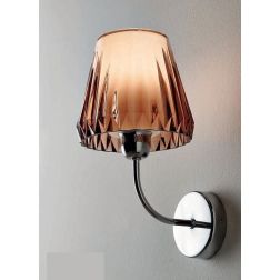 GAIA APPLIQUE DIFFUSORE IN ACRILICO 3 COLORI MONTATURA CROMO LUCIDO DI ILLUMINANDO Illuminando - Cristalensi Shop Online