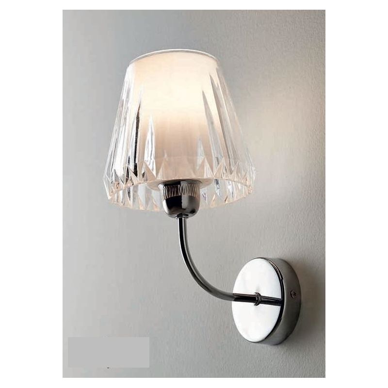 GAIA APPLIQUE DIFFUSORE IN ACRILICO 3 COLORI MONTATURA CROMO LUCIDO DI ILLUMINANDO Illuminando - Cristalensi Shop Online