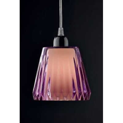 GAIA 5 LAMPADARIO SOSPENSIONE 5 LUCI PIATTO CROMO DIFFUSORI ACRILICO 3 COLORI Illuminando - Cristalensi Shop Online