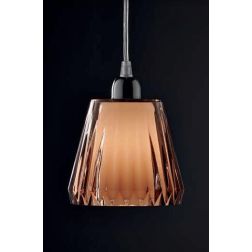 GAIA 5 LAMPADARIO SOSPENSIONE 5 LUCI PIATTO CROMO DIFFUSORI ACRILICO 3 COLORI Illuminando - Cristalensi Shop Online 2