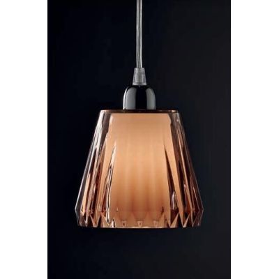 GAIA 5 LAMPADARIO SOSPENSIONE 5 LUCI PIATTO CROMO DIFFUSORI ACRILICO 3 COLORI Illuminando - Cristalensi Shop Online