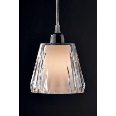 GAIA 8 LAMPADARIO SOSPENSIONE 8 LUCI PIATTO CROMO D.60 DIFFUSORI ACRILICO 3 COLORI Illuminando - Cristalensi Shop Online