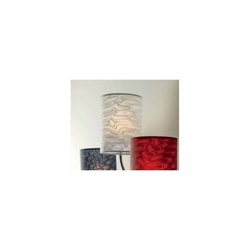 GINEVRA CHIC LAMPADA DA TAVOLO IN METALLO CROMO CON STELO SEMIRIGIDO E PARALUME Illuminando - Cristalensi Shop Online