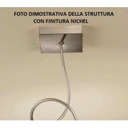 GINEVRA CL LUMETTO IN METALLO CON STELO SEMIRIGIDO CON VETRO TRASPARENTE Illuminando - Cristalensi Shop Online 2