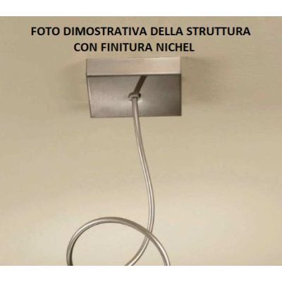GINEVRA CL LUMETTO IN METALLO CON STELO SEMIRIGIDO CON VETRO TRASPARENTE Illuminando - Cristalensi Shop Online