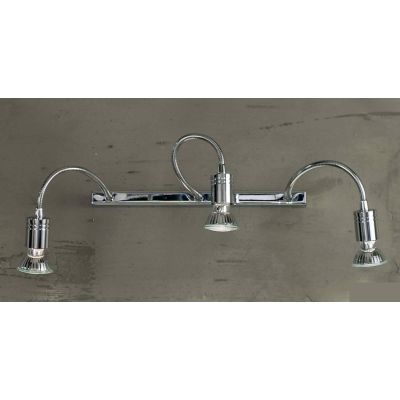 GINEVRA AP3 LED LAMPADA DA PARETE IN METALLO CROMATO CON BRACCI FLESSIBILI Illuminando - Cristalensi Shop Online