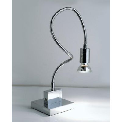 GINEVRA FLEX LAMPADA DA TAVOLO CON BRACCIO FLESSIBILI IN METALLO CROMATO Illuminando - Cristalensi Shop Online